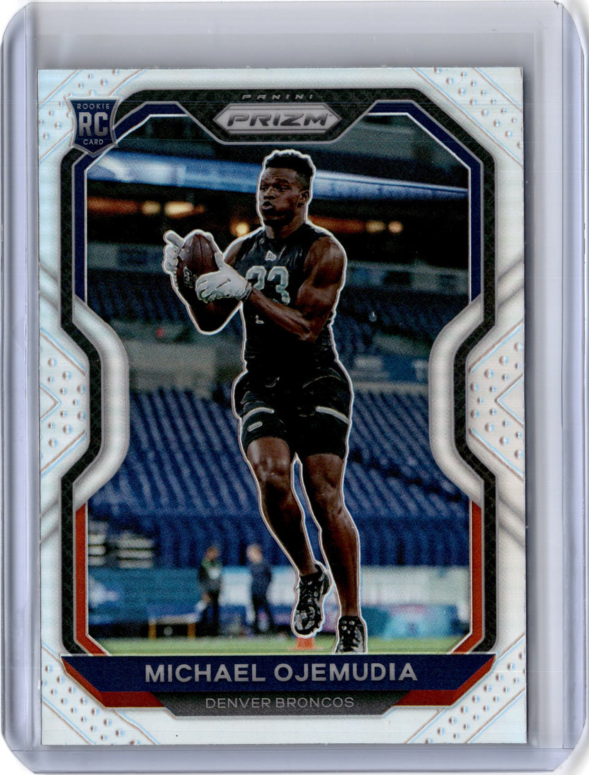 2020 Prizm Football MICHAEL OJEMUDIA Silver Rookie Prizm #317-Cherry Collectables