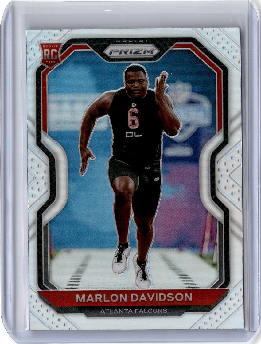 2020 Prizm Football MARLON DAVIDSON Silver Rookie Prizm #347-Cherry Collectables