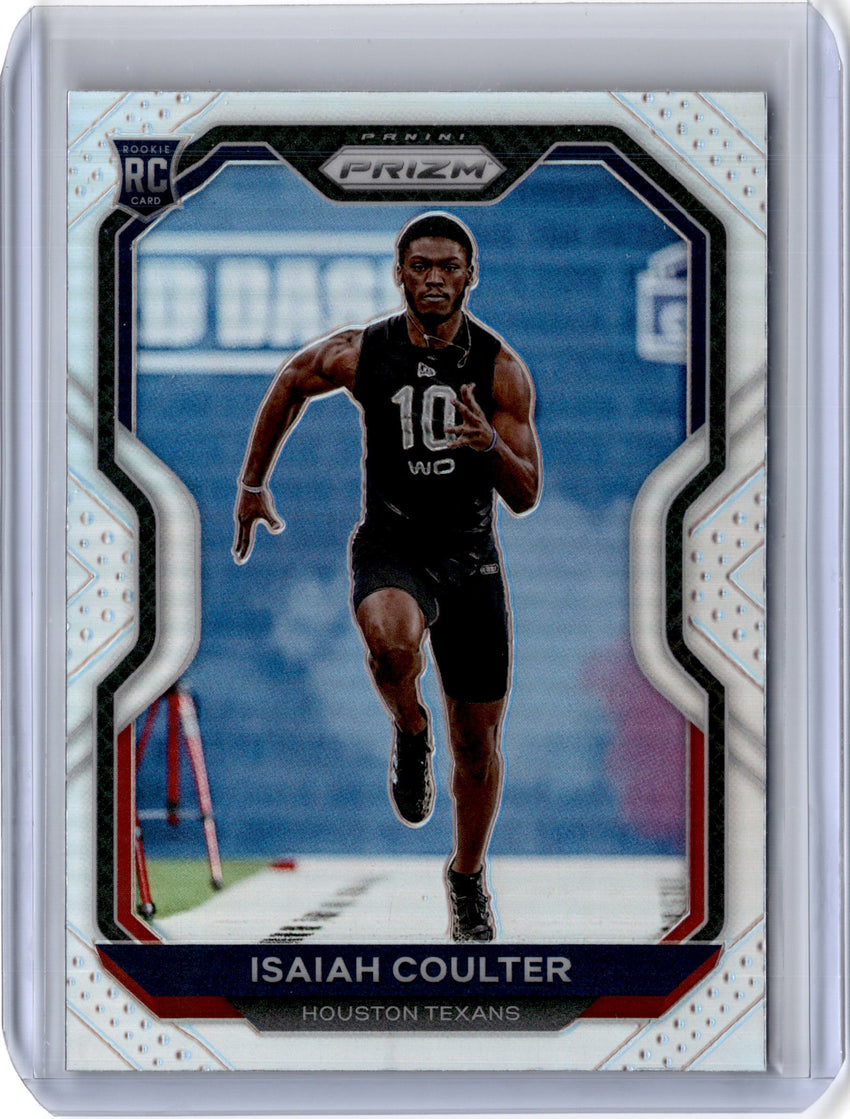2020 Prizm Football ISAIAH COULTER Silver Rookie Prizm #395-Cherry Collectables