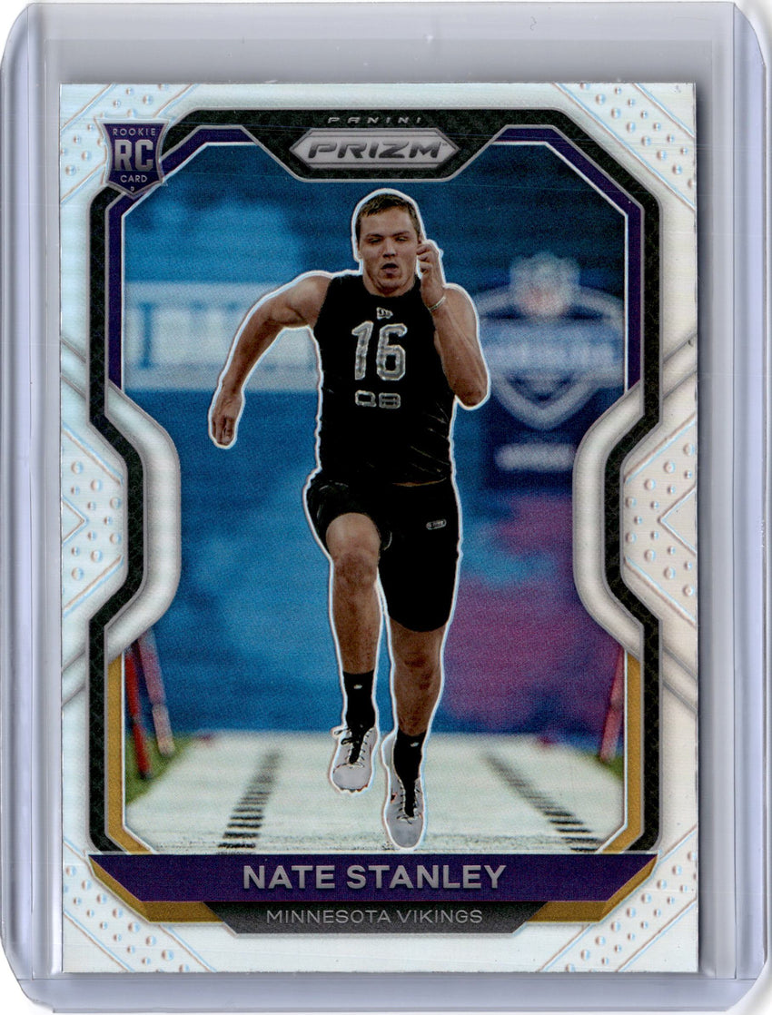 2020 Prizm Football NATE STANLEY Silver Rookie Prizm #400-Cherry Collectables