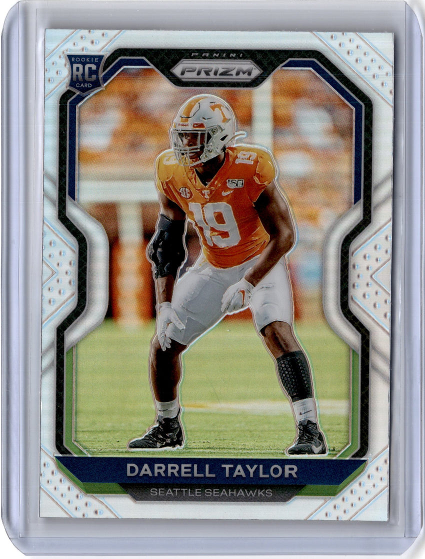 2020 Prizm Football DARRELL TAYLOR Silver Rookie Prizm #389-Cherry Collectables