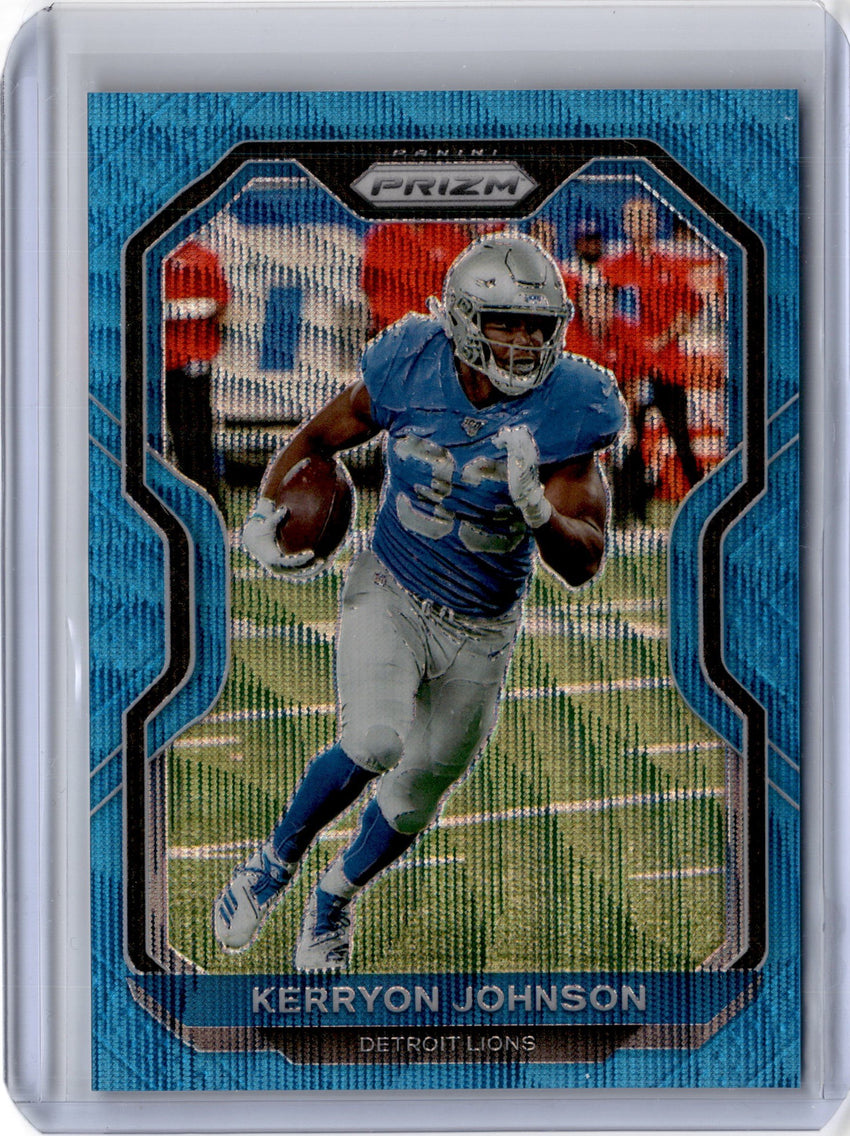 2020 Prizm Football KERRYON JOHNSON Blue Wave Prizm 81/199-Cherry Collectables