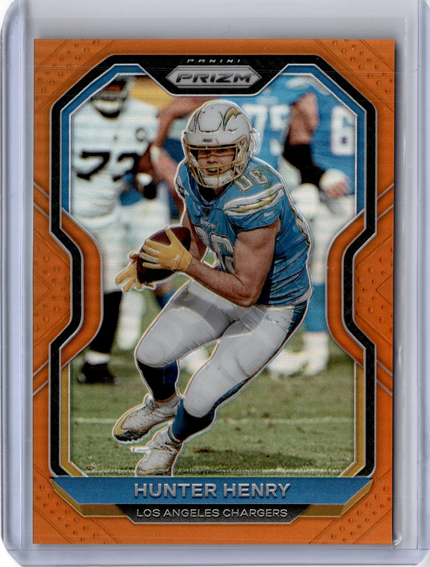 2020 Prizm Football HUNTER HENRY Orange Prizm 44/249-Cherry Collectables