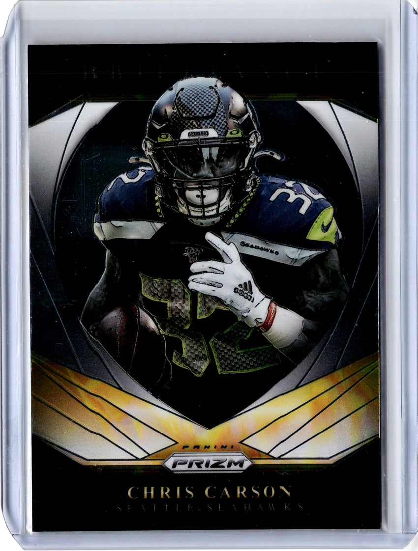 2020 Prizm Football CHRIS CARSON Brilliance Insert #15-Cherry Collectables