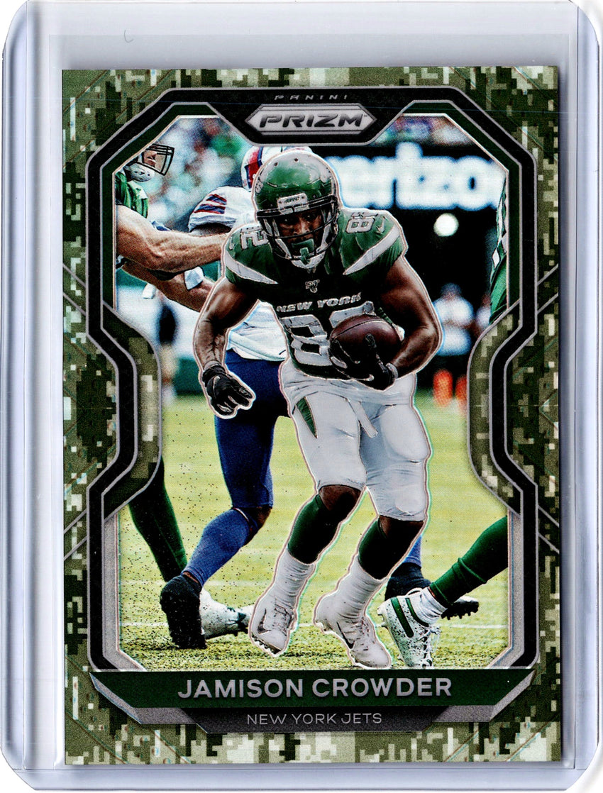 2020 Prizm Football JAMISON CROWDER Camo Prizm 15/25-Cherry Collectables