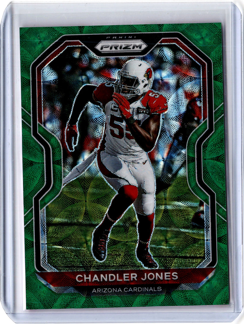 2020 Prizm Football CHANDLER JONES Green Scope Prizm 14/75-Cherry Collectables
