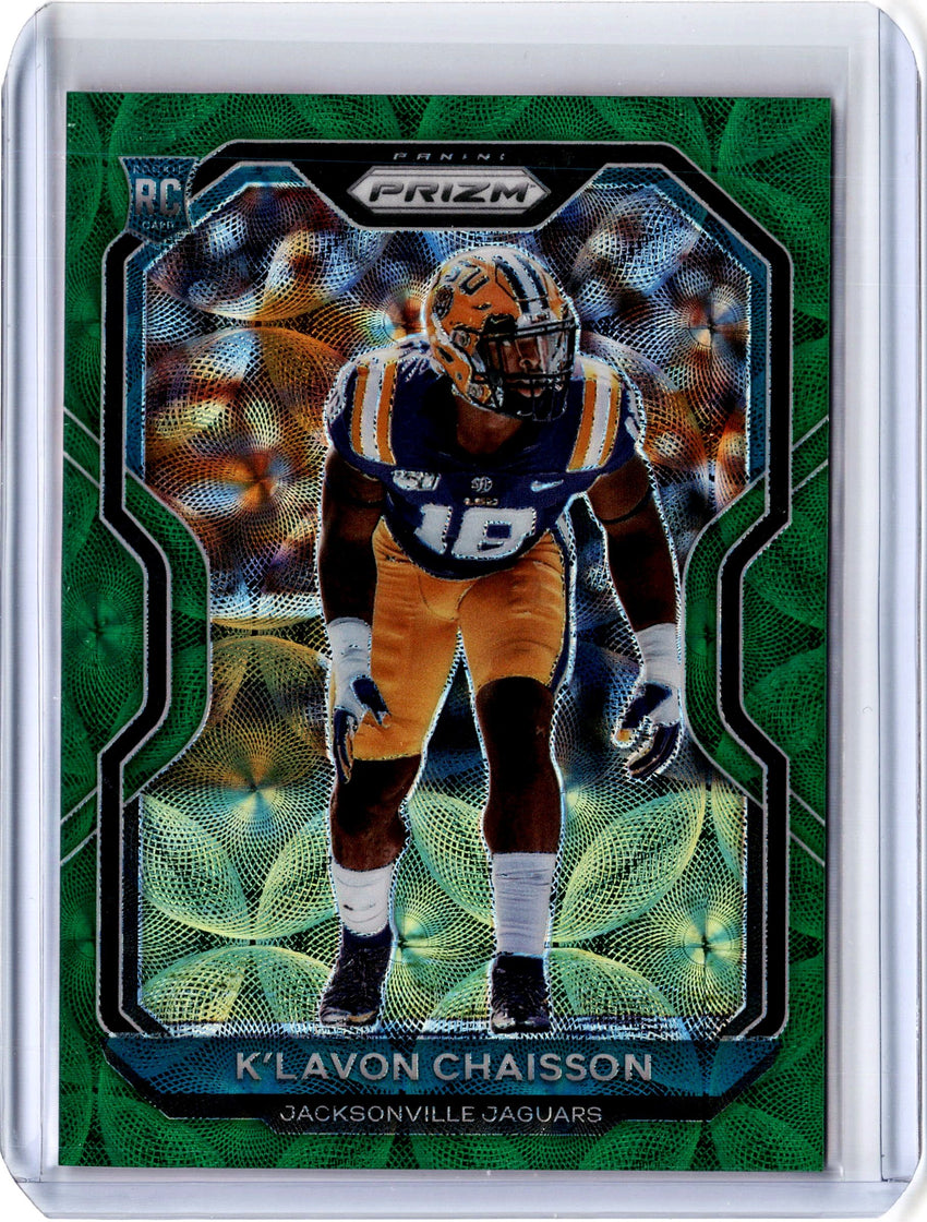 2020 Prizm Football K'LAVON CHAISSON Green Scope Rookie Prizm 45/75-Cherry Collectables