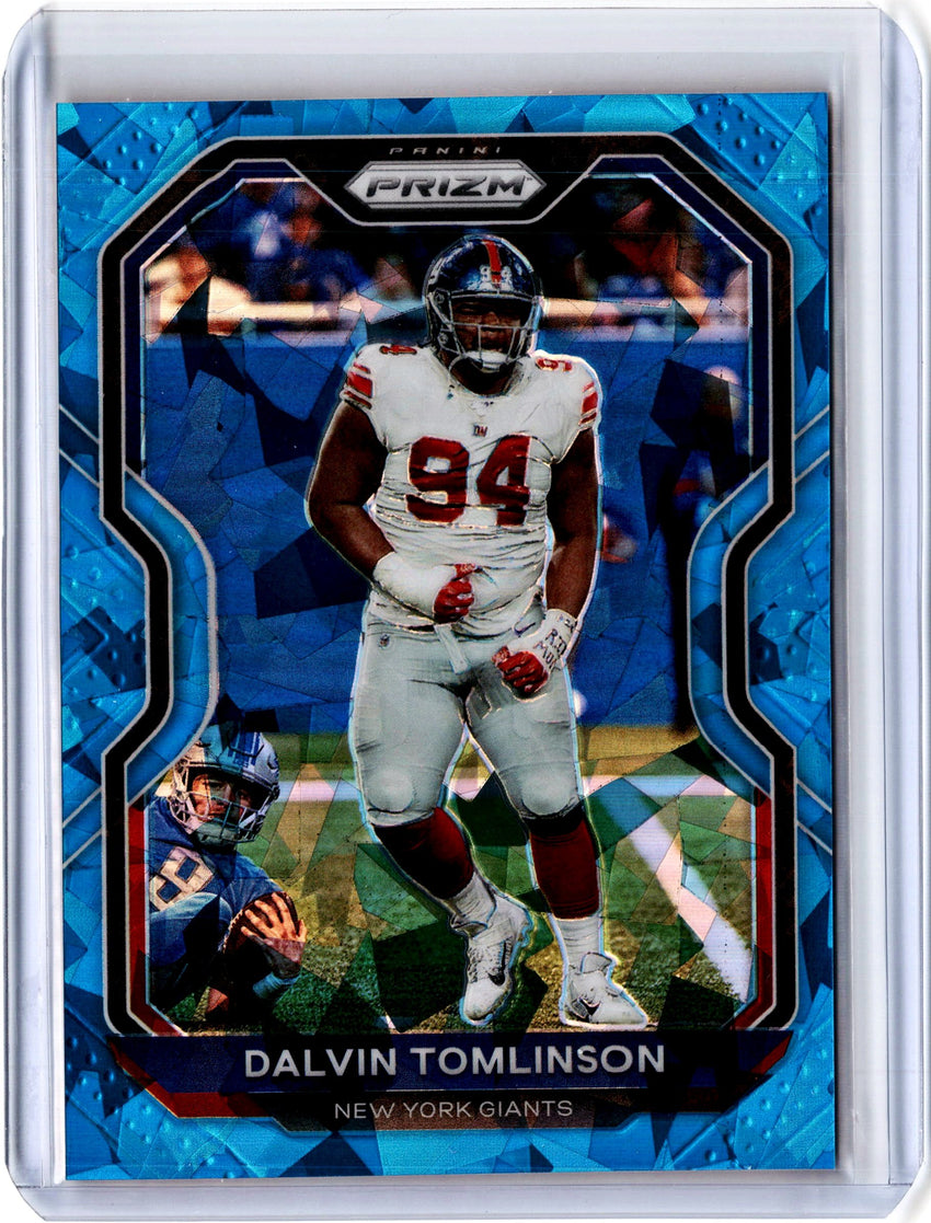 2020 Prizm Football DALVIN TOMLINSON Blue Ice Prizm 71/99-Cherry Collectables