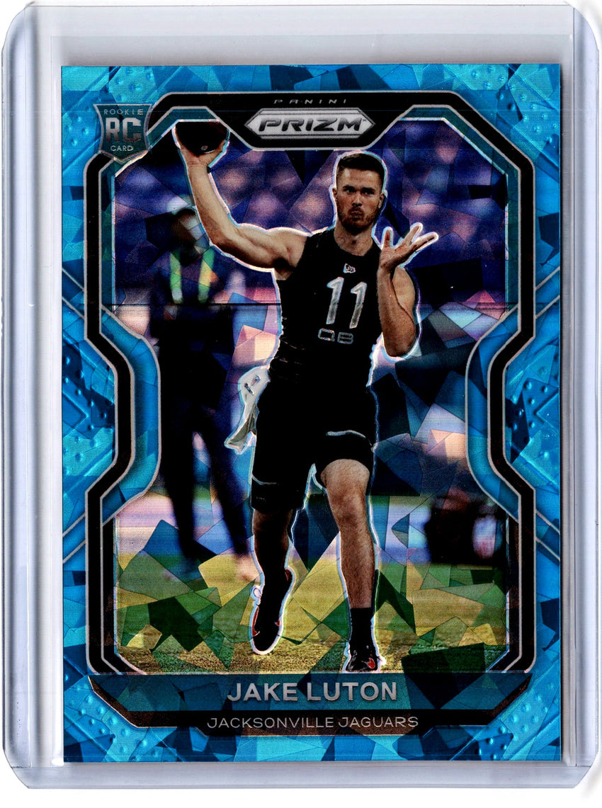 2020 Prizm Football JAKE LUTON Blue Ice Rookie Prizm 30/99-Cherry Collectables