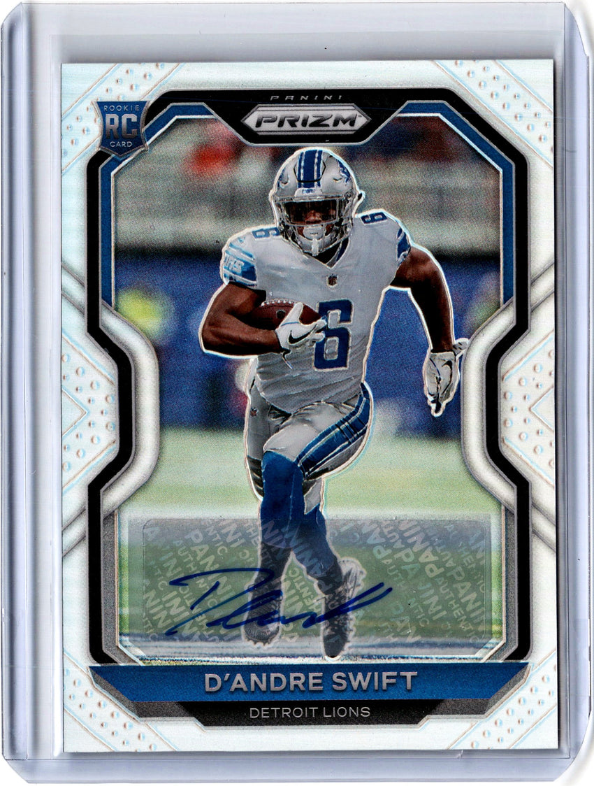 2020 Prizm Football D'ANDRE SWIFT Rookie Auto Silver Prizm #358-Cherry Collectables
