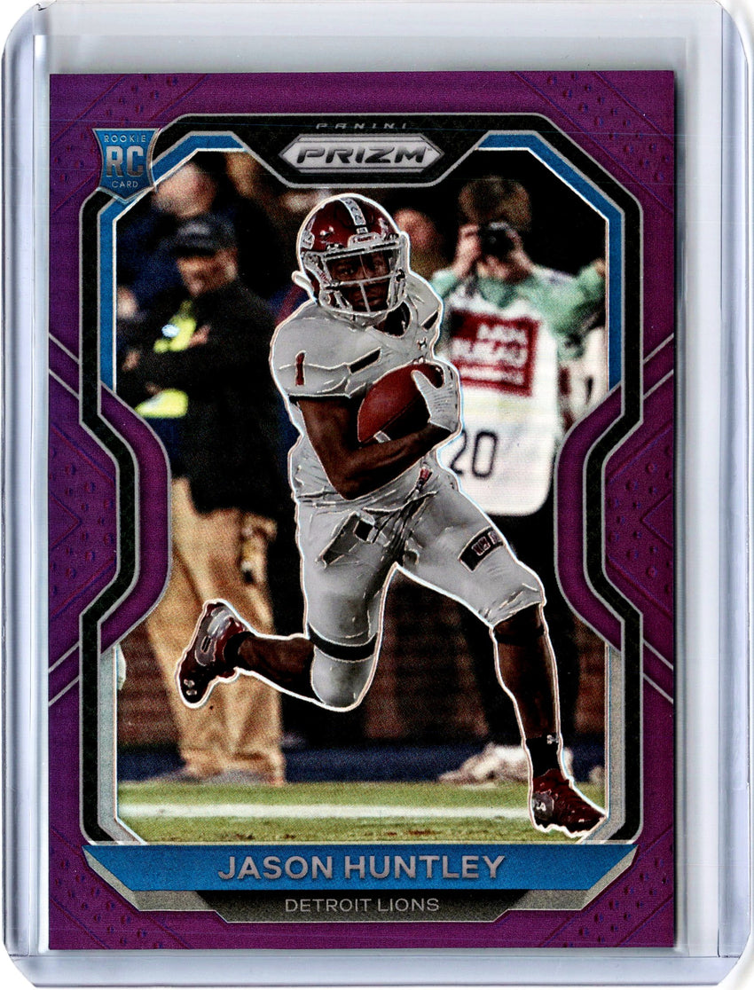 2020 Prizm Football JASON HUNTLEY Purple Rookie Prizm 123/125-Cherry Collectables