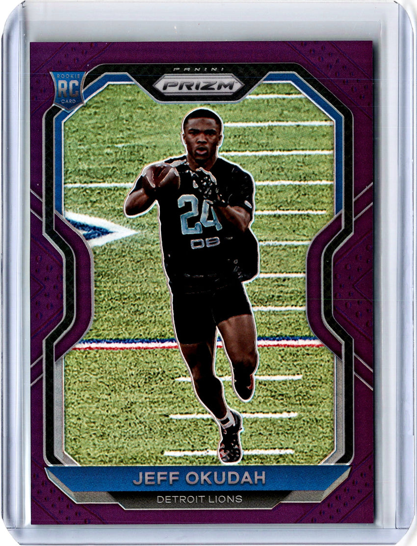 2020 Prizm Football JEFF OKUDAH Purple Rookie Prizm 47/125-Cherry Collectables