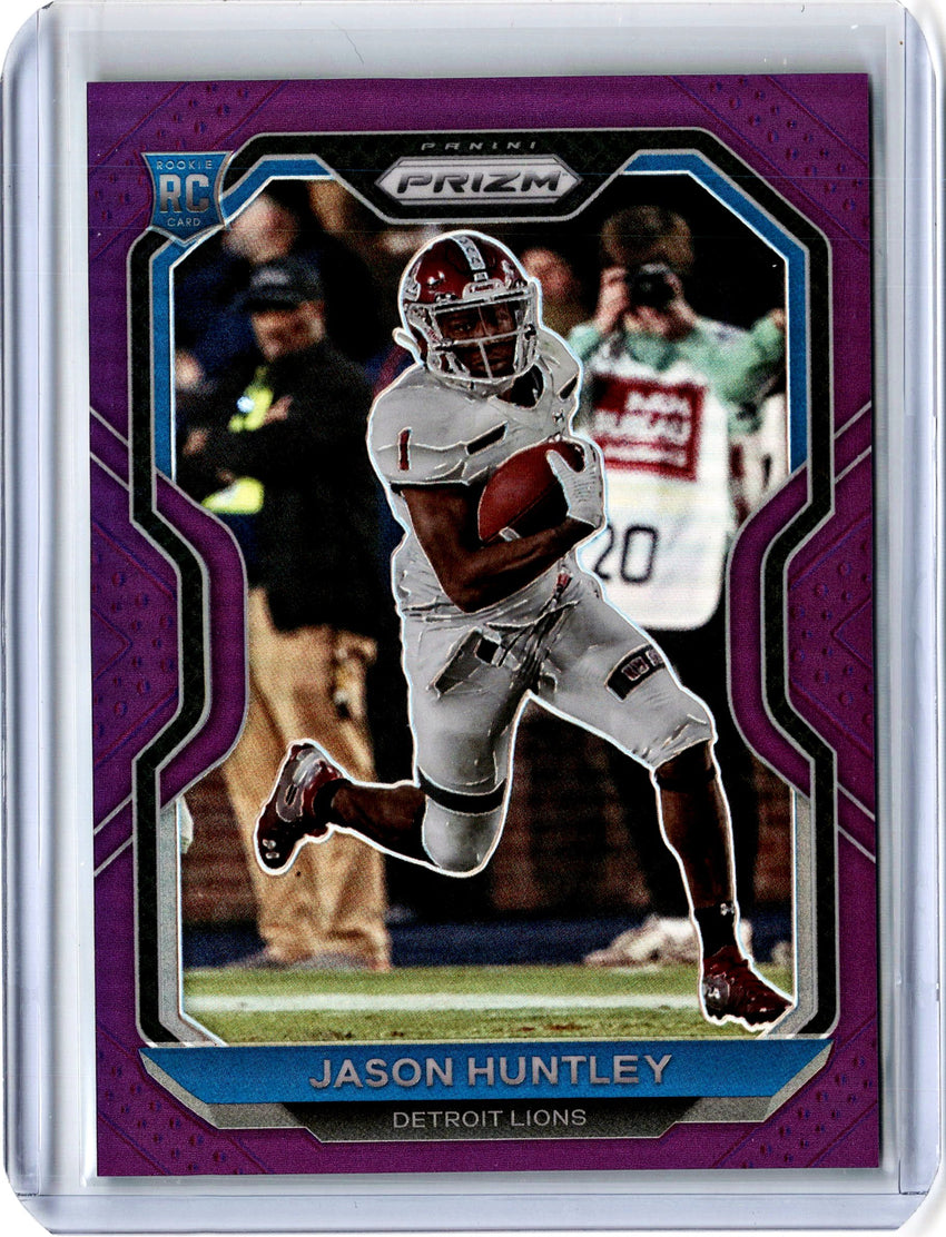 2020 Prizm Football JASON HUNTLEY Purple Rookie Prizm 77/125-Cherry Collectables