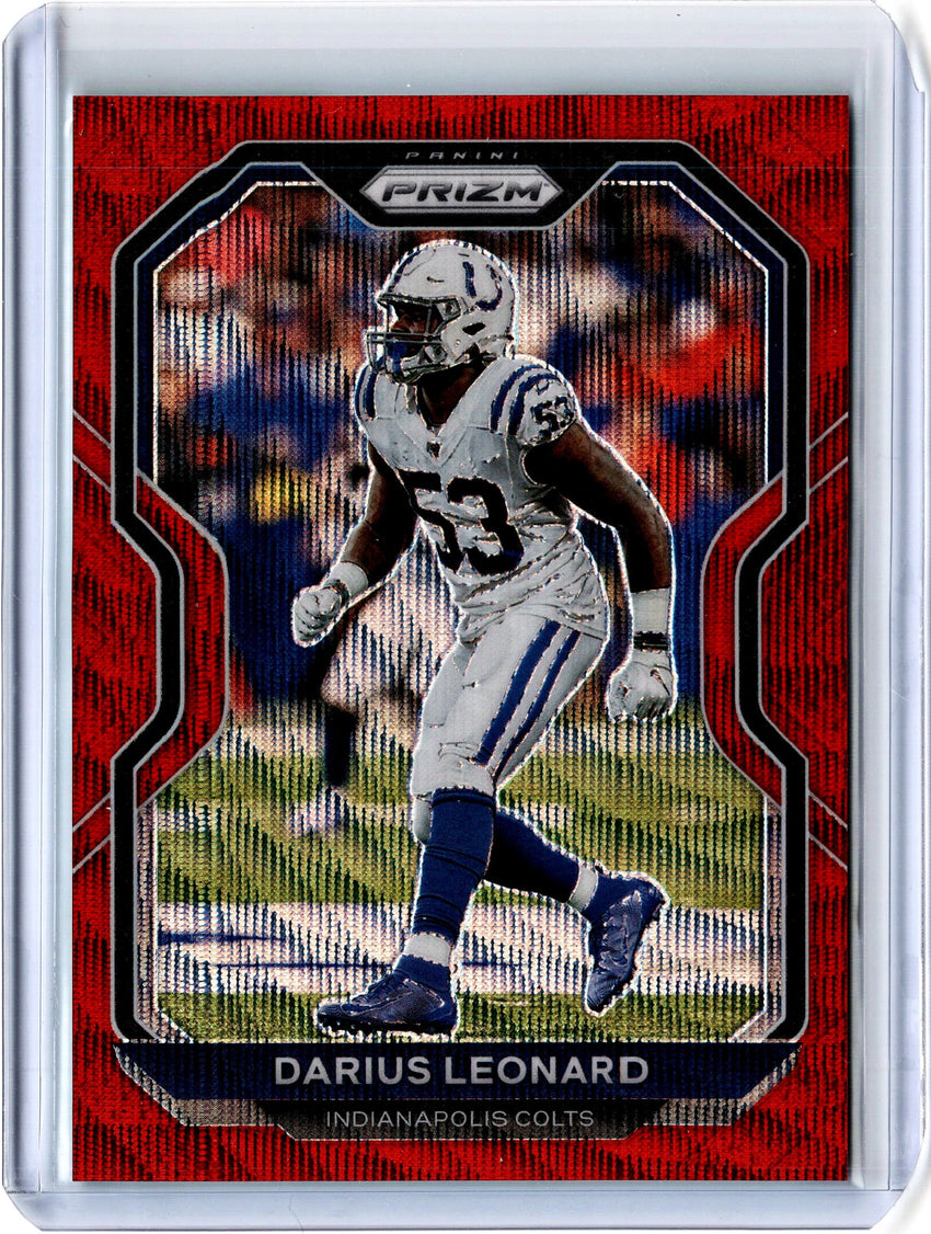 2020 Prizm Football DARIUS LEONARD Red Wave Prizm 45/149-Cherry Collectables