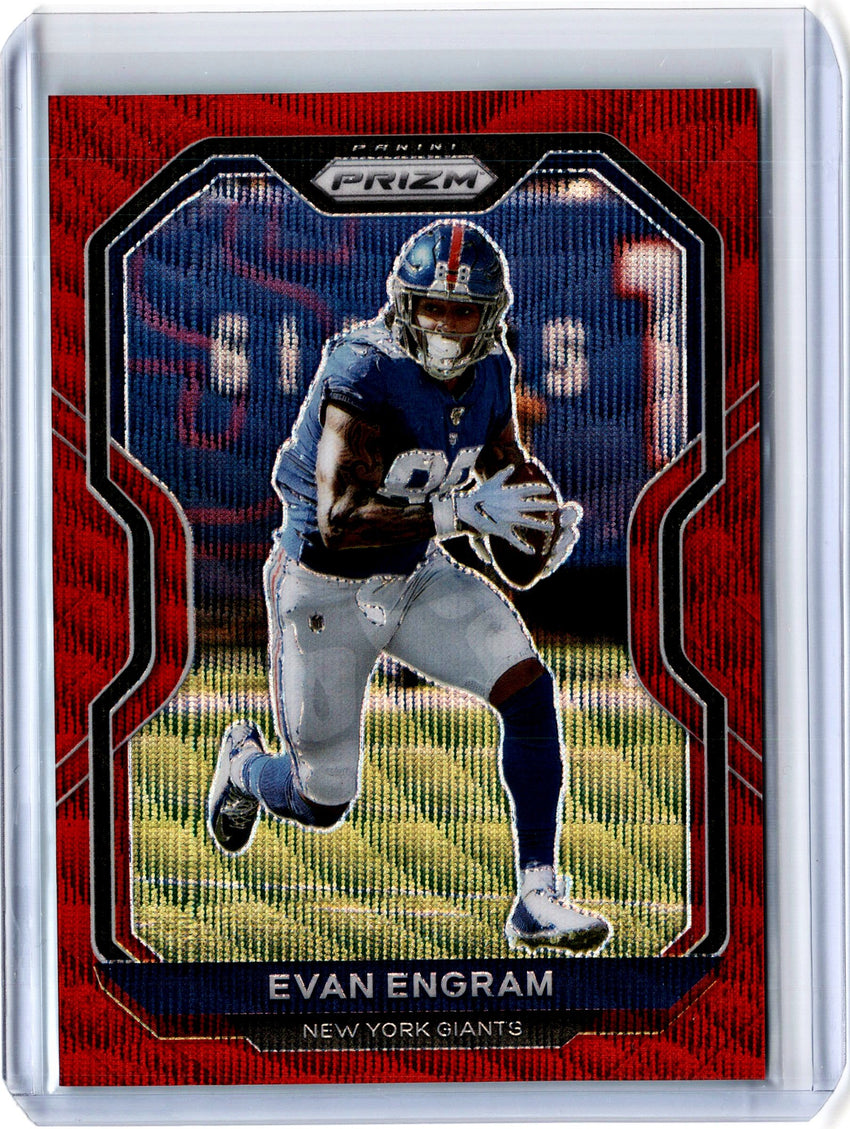 2020 Prizm Football EVAN ENGRAM Red Wave Prizm 92/149-Cherry Collectables
