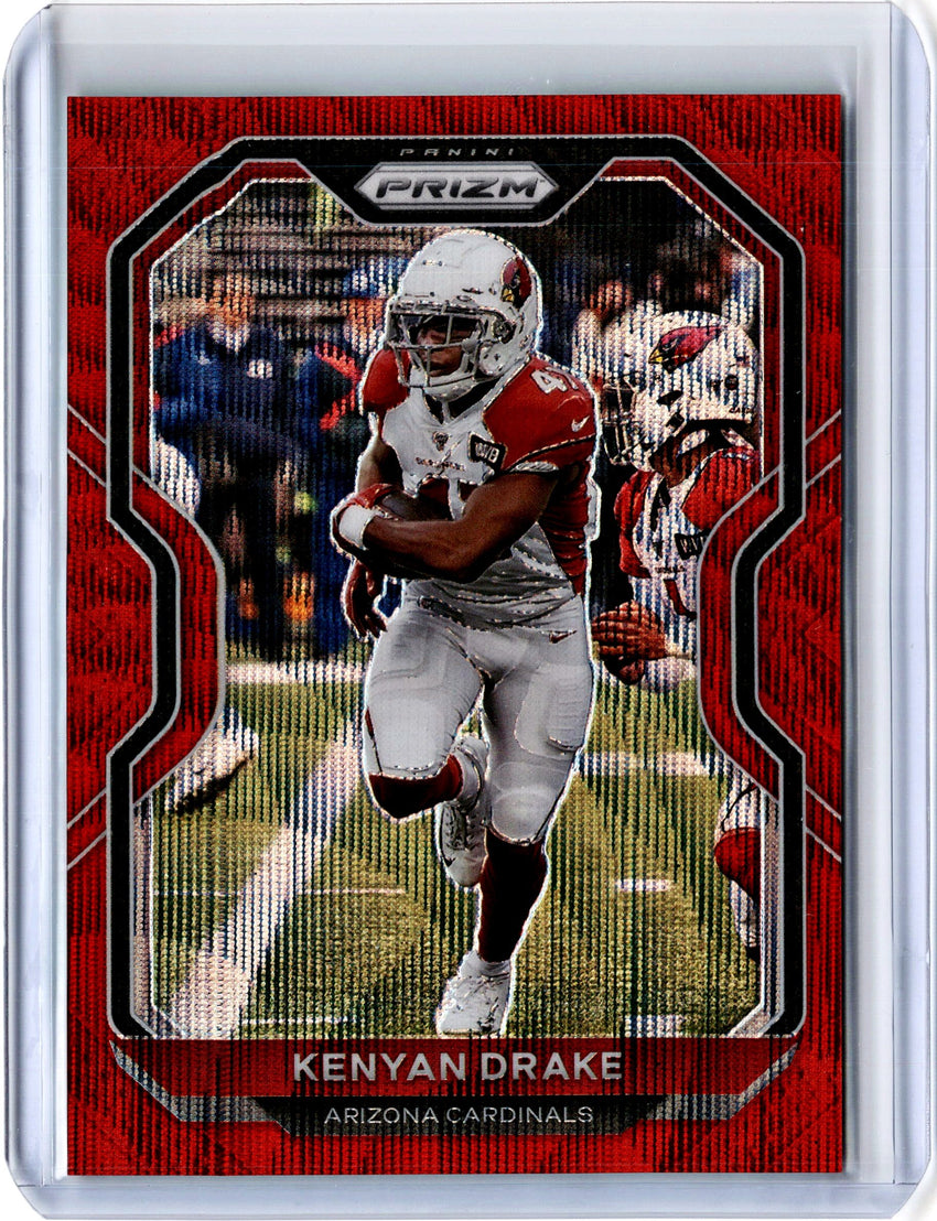 2020 Prizm Football KENYAN DRAKE Red Wave Prizm 2/149-Cherry Collectables