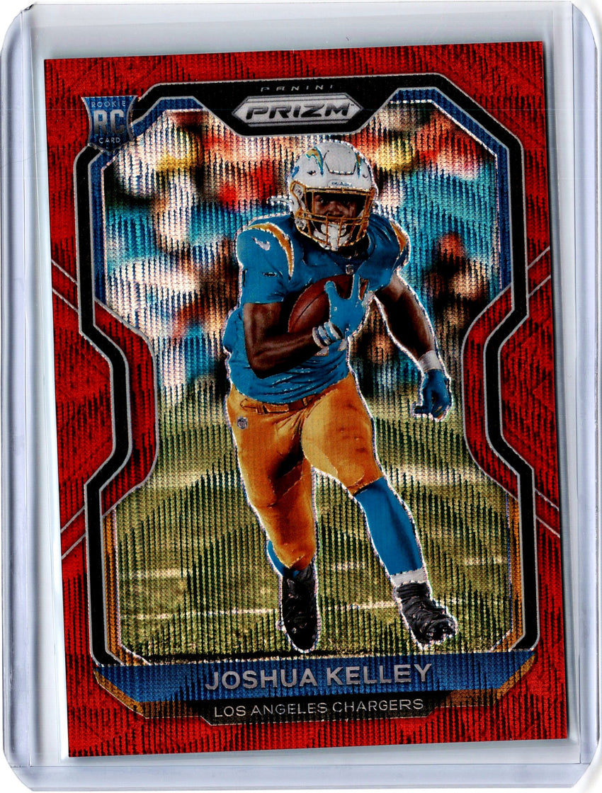 2020 Prizm Football JOSHUA KELLEY Red Wave Rookie Prizm 135/149-Cherry Collectables