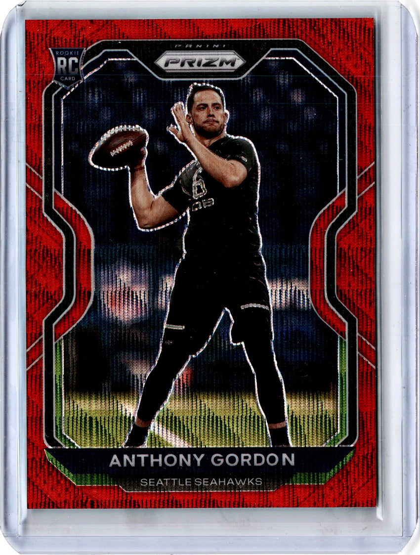 2020 Prizm Football ANTHONY GORDON Red Wave Rookie Prizm 76/149-Cherry Collectables