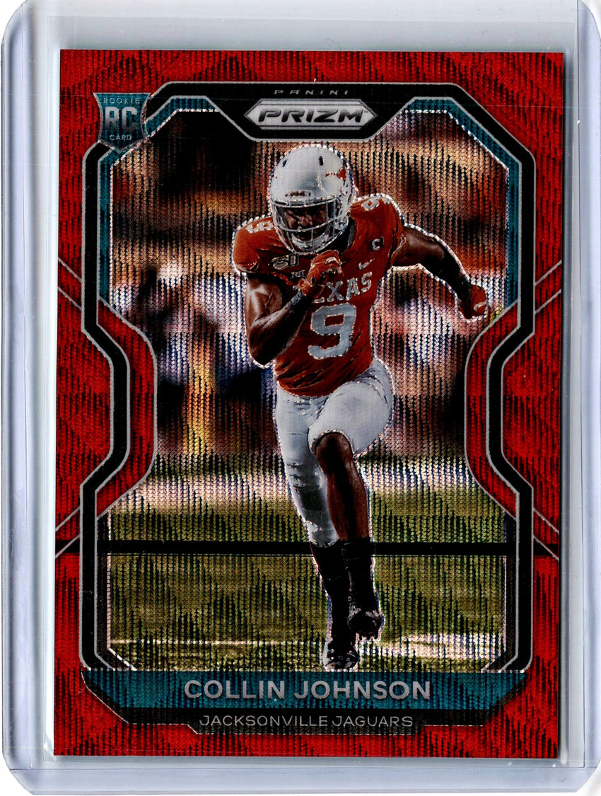 2020 Prizm Football COLLIN JOHNSON Red Wave Rookie Prizm 131/149-Cherry Collectables