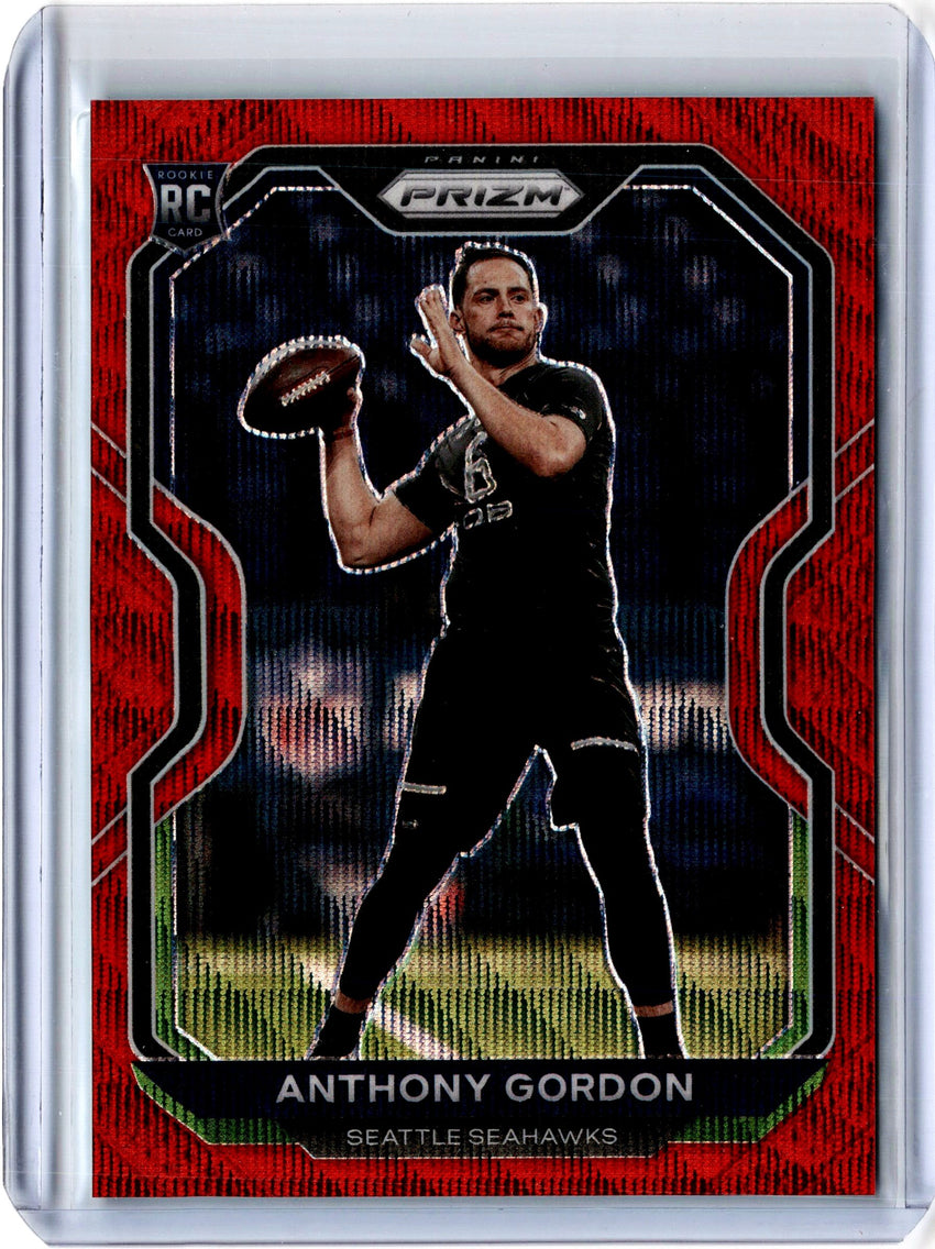 2020 Prizm Football ANTHONY GORDON Red Wave Rookie Prizm 148/149-Cherry Collectables