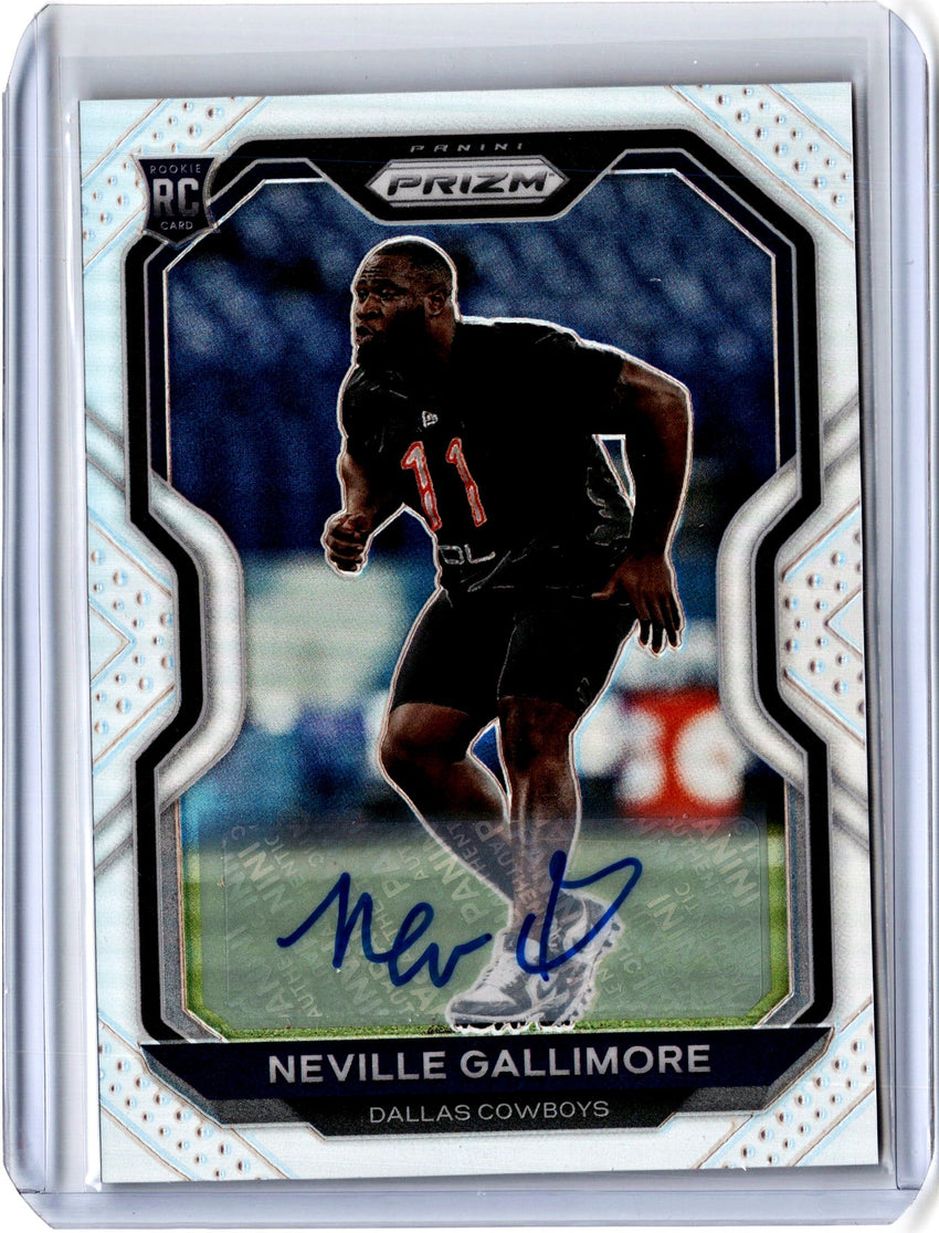 2020 Prizm Football NEVILLE GALLIMORE Rookie Auto Silver Prizm #338-Cherry Collectables