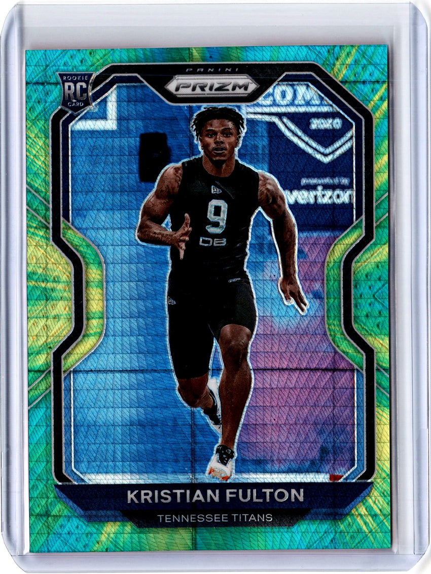 2020 Prizm Football KRISTIAN FULTON Hyper Rookie Prizm 127/175-Cherry Collectables