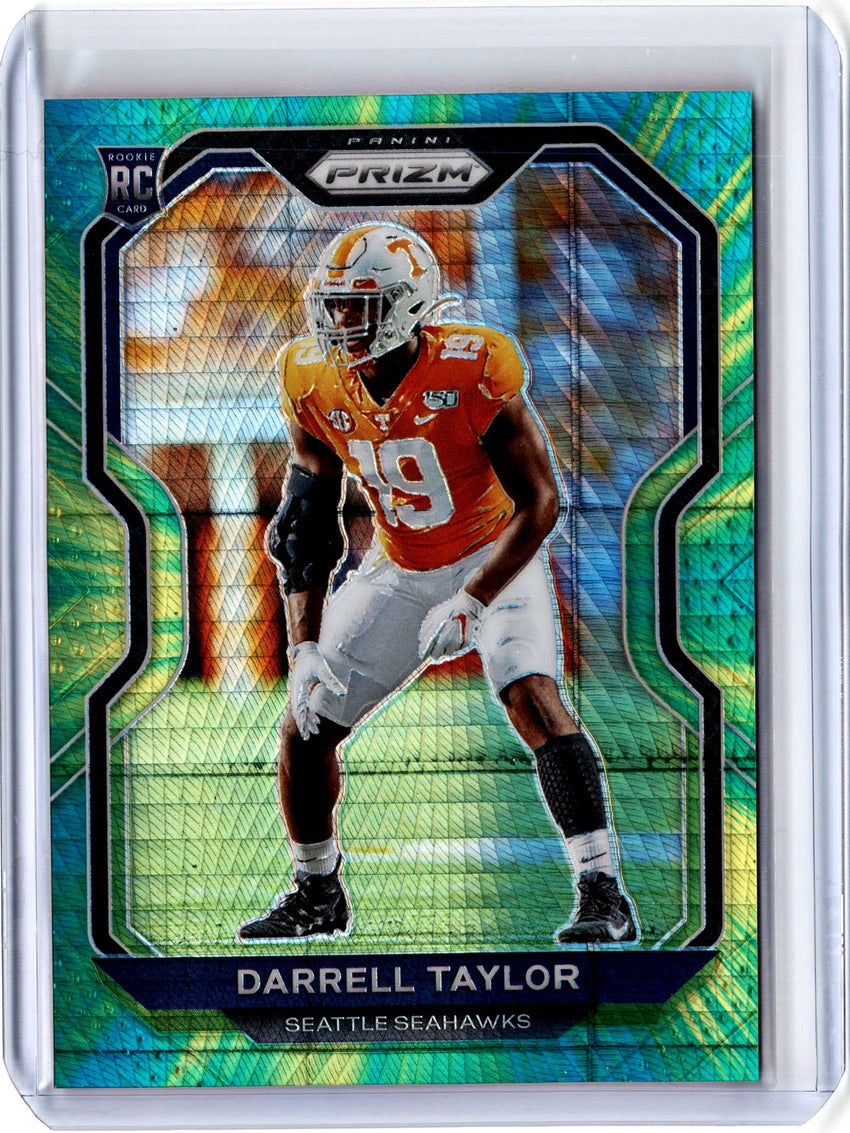 2020 Prizm Football DARRELL TAYLOR Hyper Rookie Prizm 87/175-Cherry Collectables
