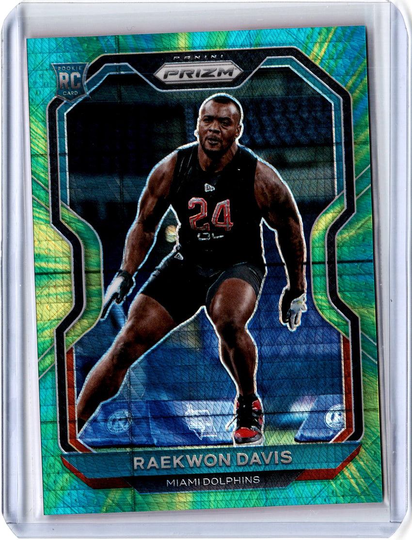 2020 Prizm Football RAEKWON DAVIS Hyper Rookie Prizm 129/175-Cherry Collectables