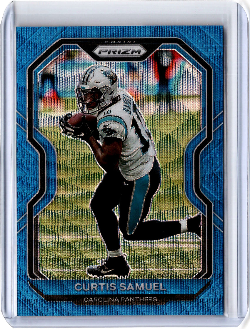 2020 Prizm Football CURTIS SAMUEL Blue Wave Prizm 156/199-Cherry Collectables