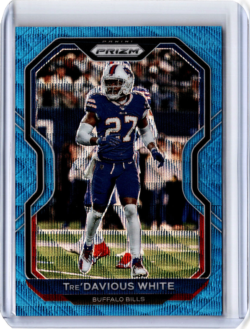 2020 Prizm Football TRE'DAVIOUS WHITE Blue Wave Prizm 12/199-Cherry Collectables