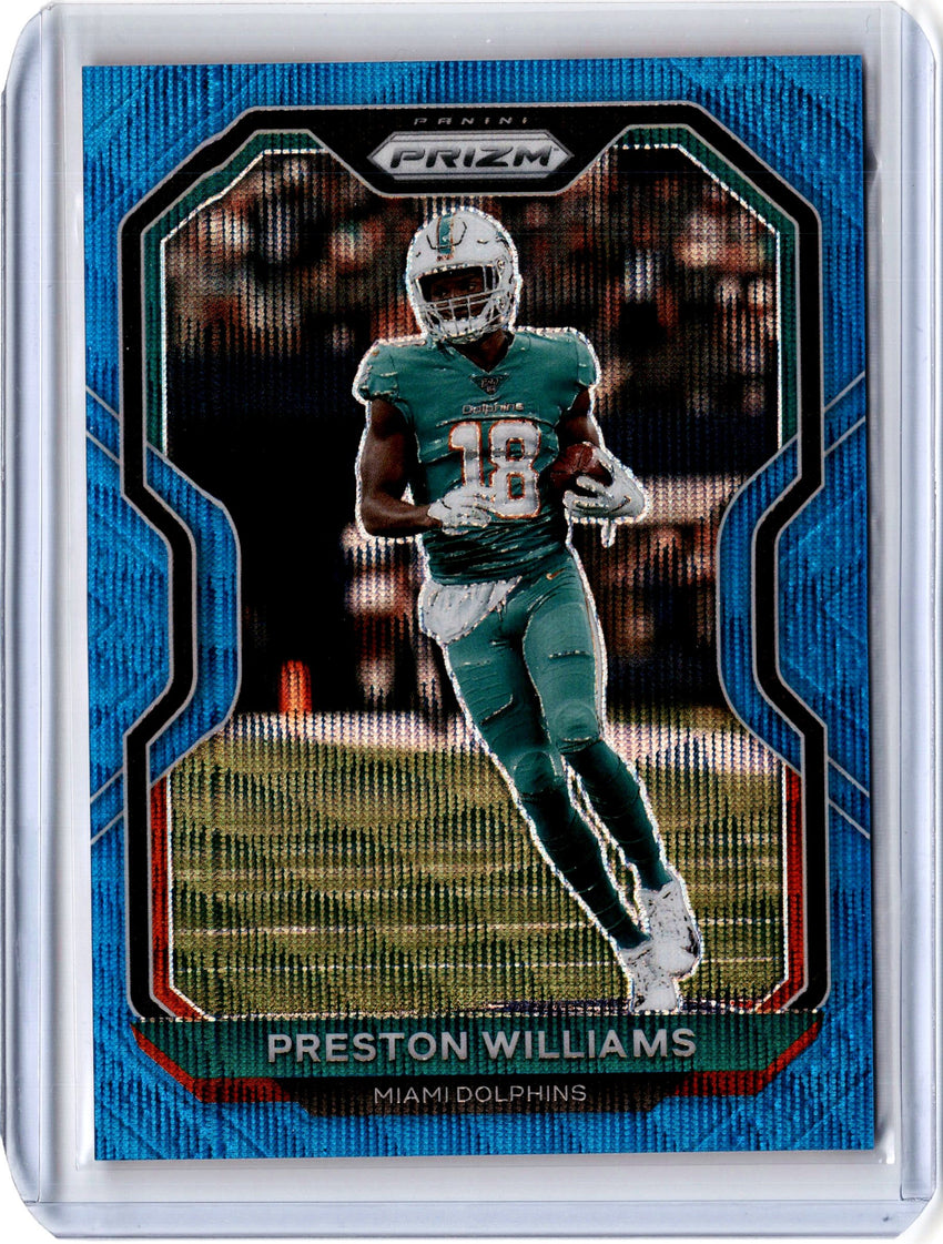 2020 Prizm Football PRESTON WILLIAMS Blue Wave Prizm 64/199-Cherry Collectables