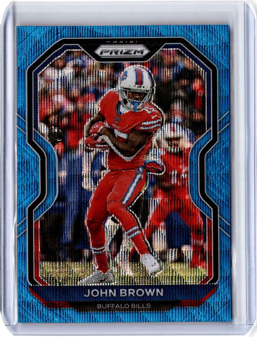 2020 Prizm Football JOHN BROWN Blue Wave Prizm 148/199-Cherry Collectables