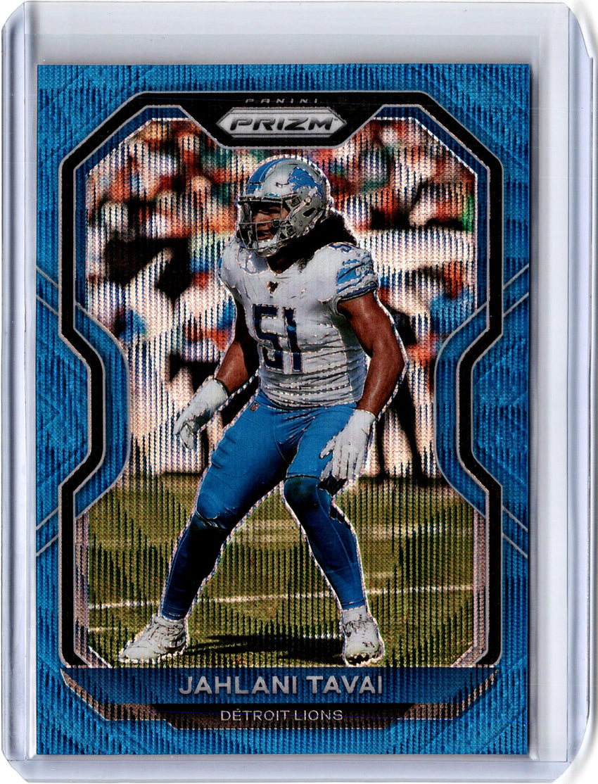 2020 Prizm Football JAHLANI TAVAI Blue Wave Prizm 53/199-Cherry Collectables