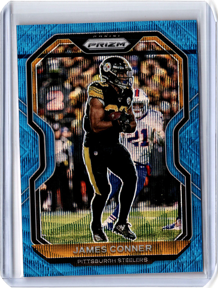 2020 Prizm Football JAMES CONNER Blue Wave Prizm 128/199-Cherry Collectables