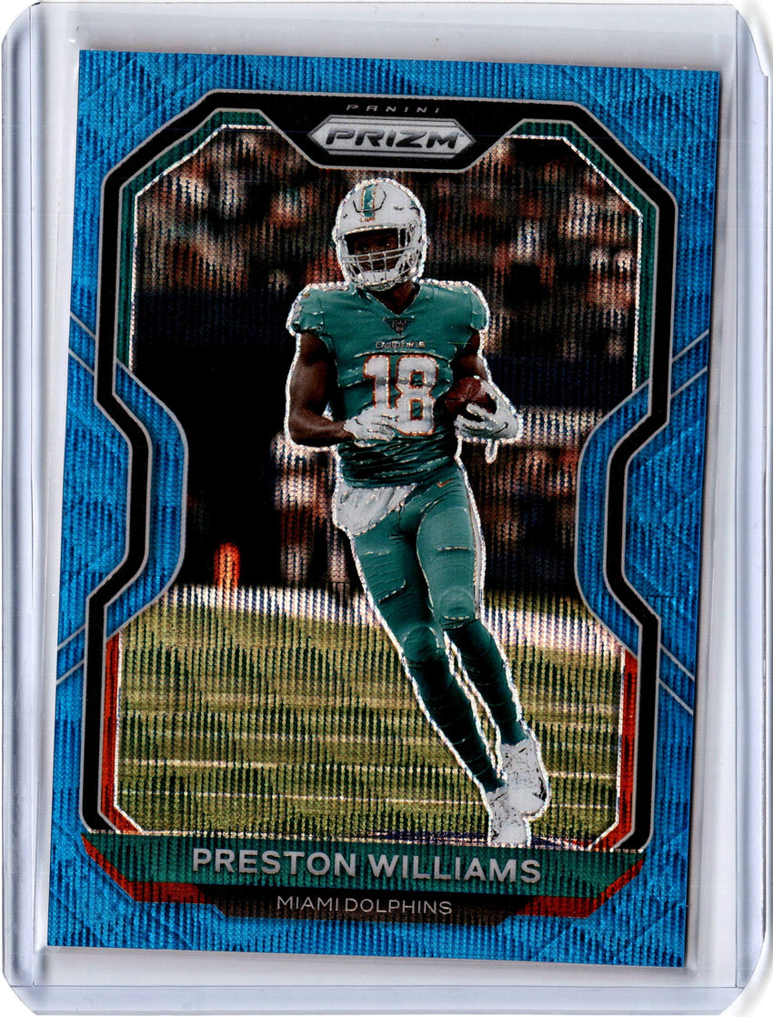 2020 Prizm Football PRESTON WILLIAMS Blue Wave Prizm 102/199-Cherry Collectables