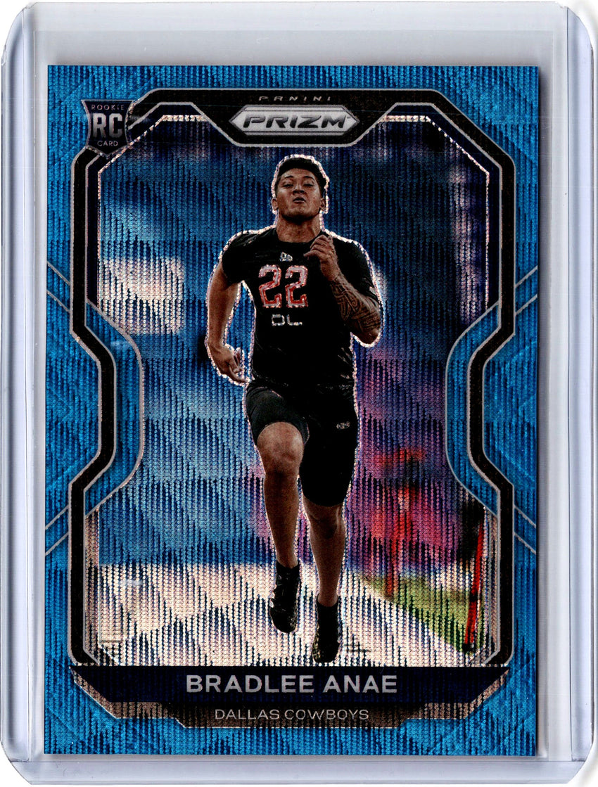 2020 Prizm Football BRADLEE ANAE Blue Wave Rookie Prizm 10/199-Cherry Collectables