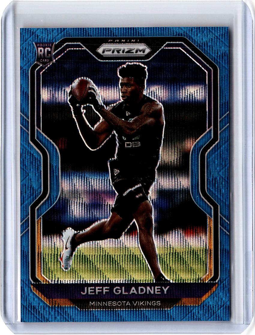 2020 Prizm Football JEFF GLADNEY Blue Wave Rookie Prizm 90/199-Cherry Collectables