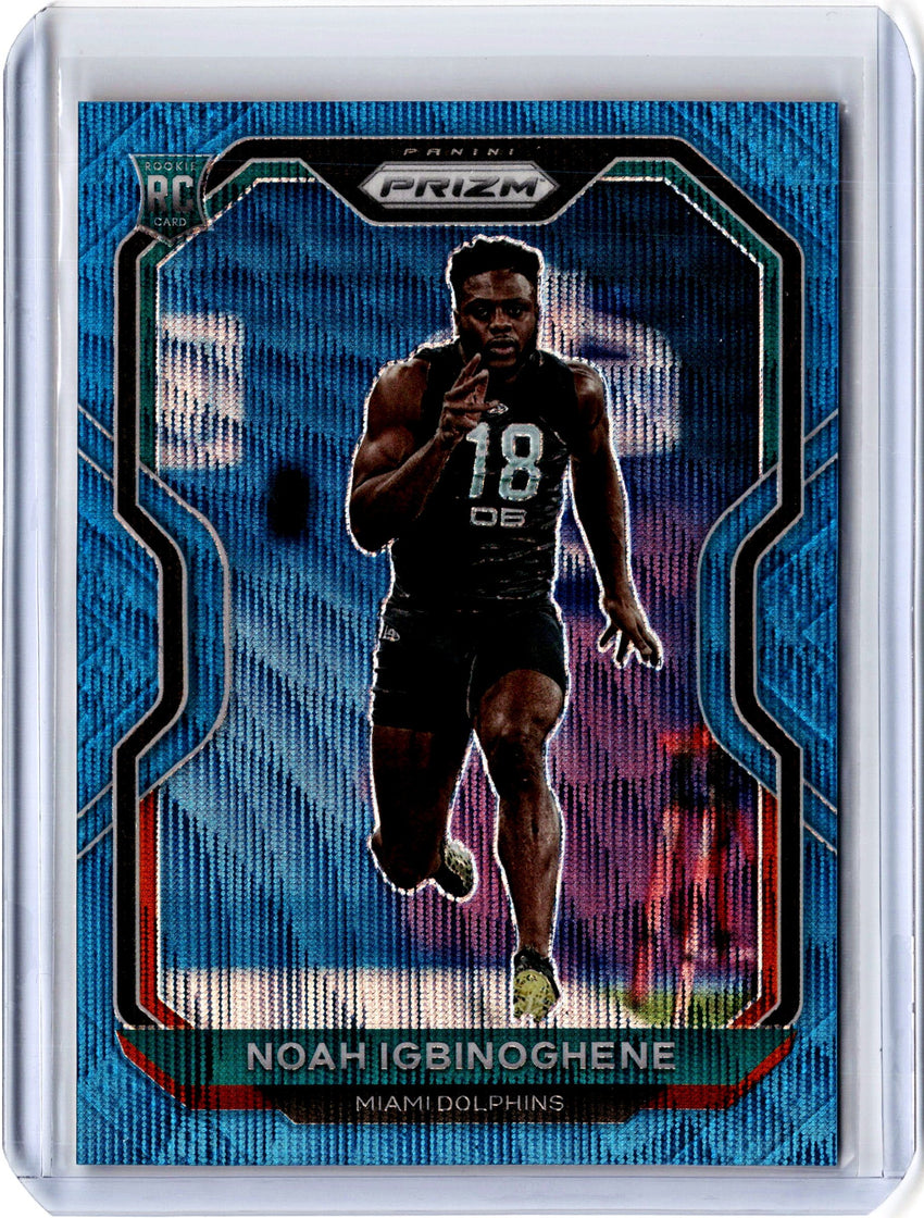 2020 Prizm Football NOAH IGBINOGHENE Blue Wave Rookie Prizm 65/199-Cherry Collectables