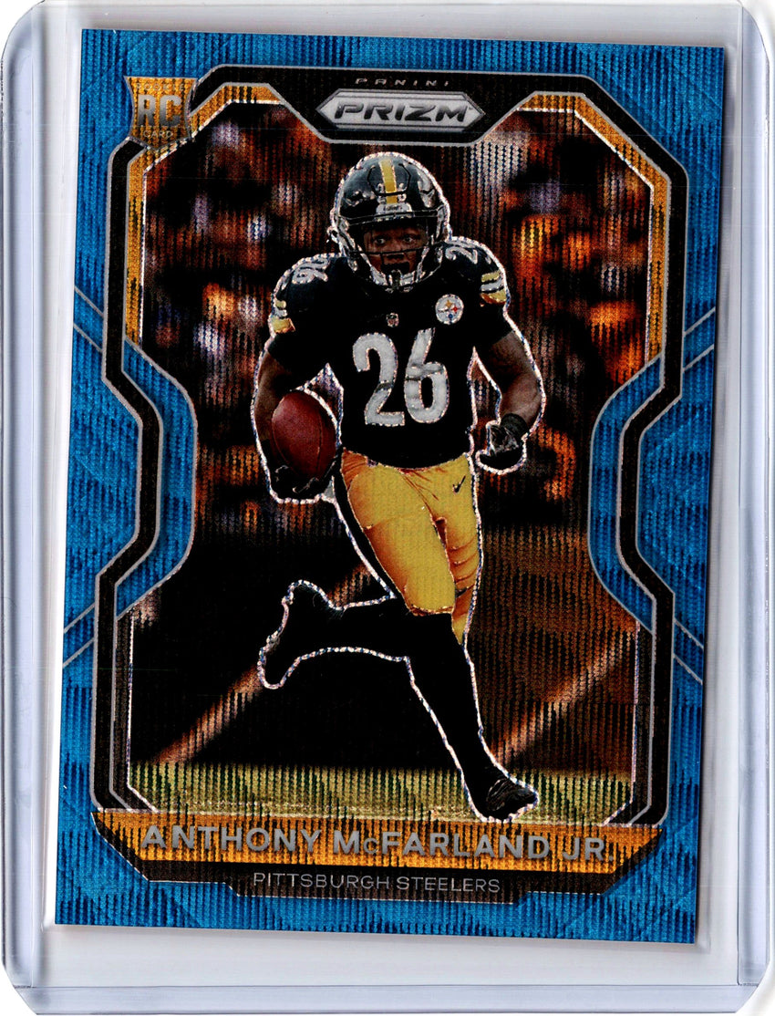 2020 Prizm Football ANTHONY MCFARLAND JR. Blue Wave Rookie Prizm 109/199-Cherry Collectables