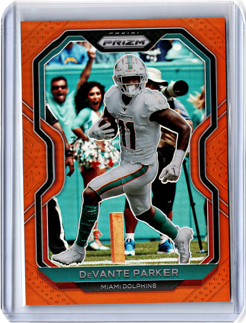 2020 Prizm Football DEVANTE PARKER Orange Prizm 24/249-Cherry Collectables