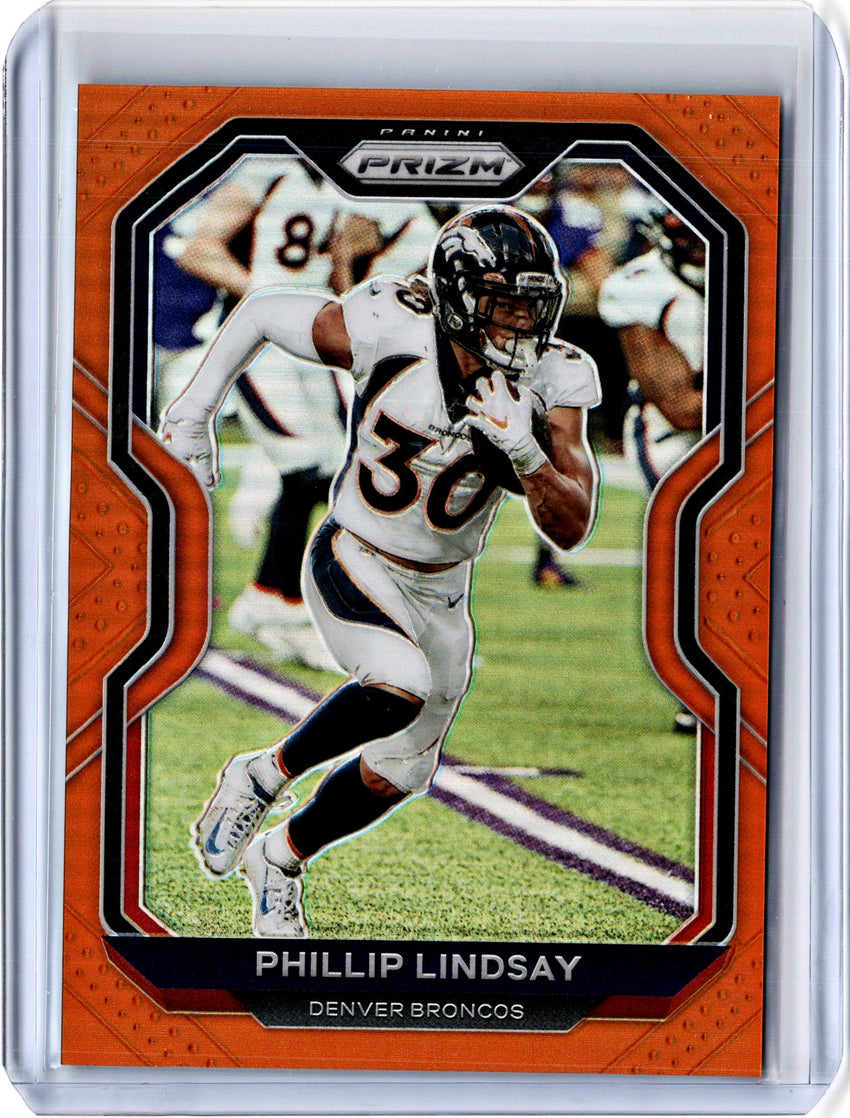2020 Prizm Football PHILLIP LINDSAY Orange Prizm 5/249-Cherry Collectables