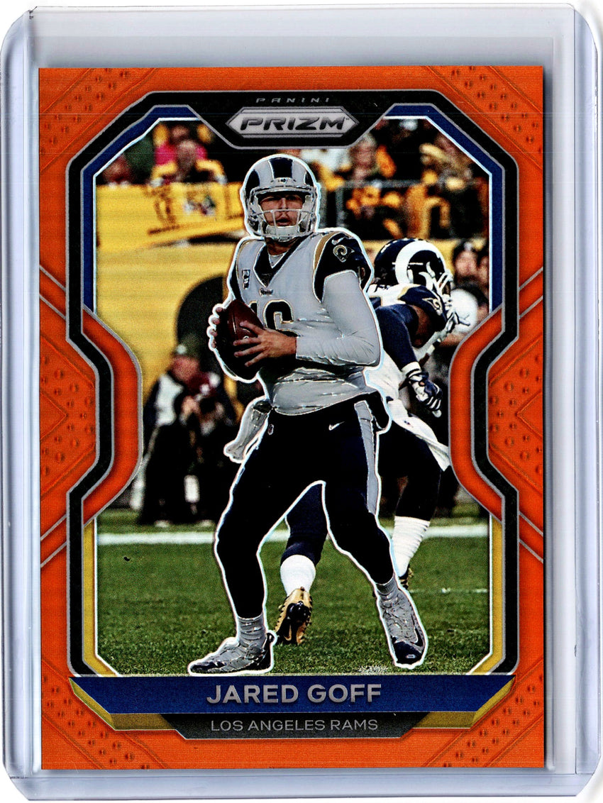 2020 Prizm Football JARED GOFF Orange Prizm 58/249-Cherry Collectables
