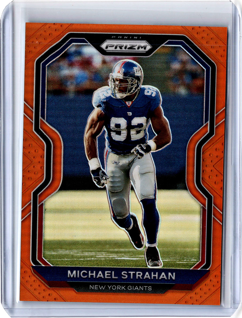 2020 Prizm Football MICHAEL STRAHAN Orange Prizm 226/249-Cherry Collectables