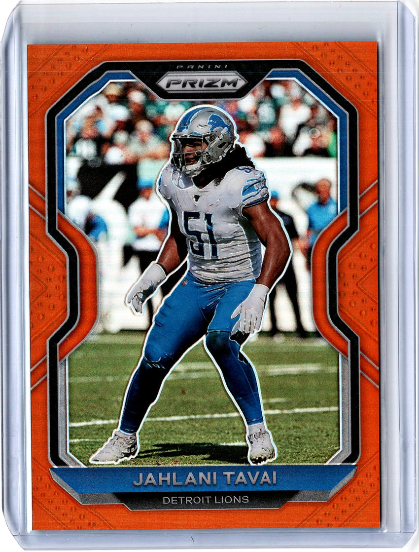 2020 Prizm Football JAHLANI TAVAI Orange Prizm 8/249-Cherry Collectables