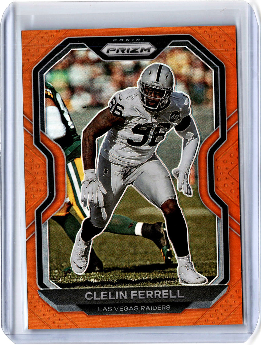 2020 Prizm Football CLELIN FERRELL Orange Prizm 244/249-Cherry Collectables