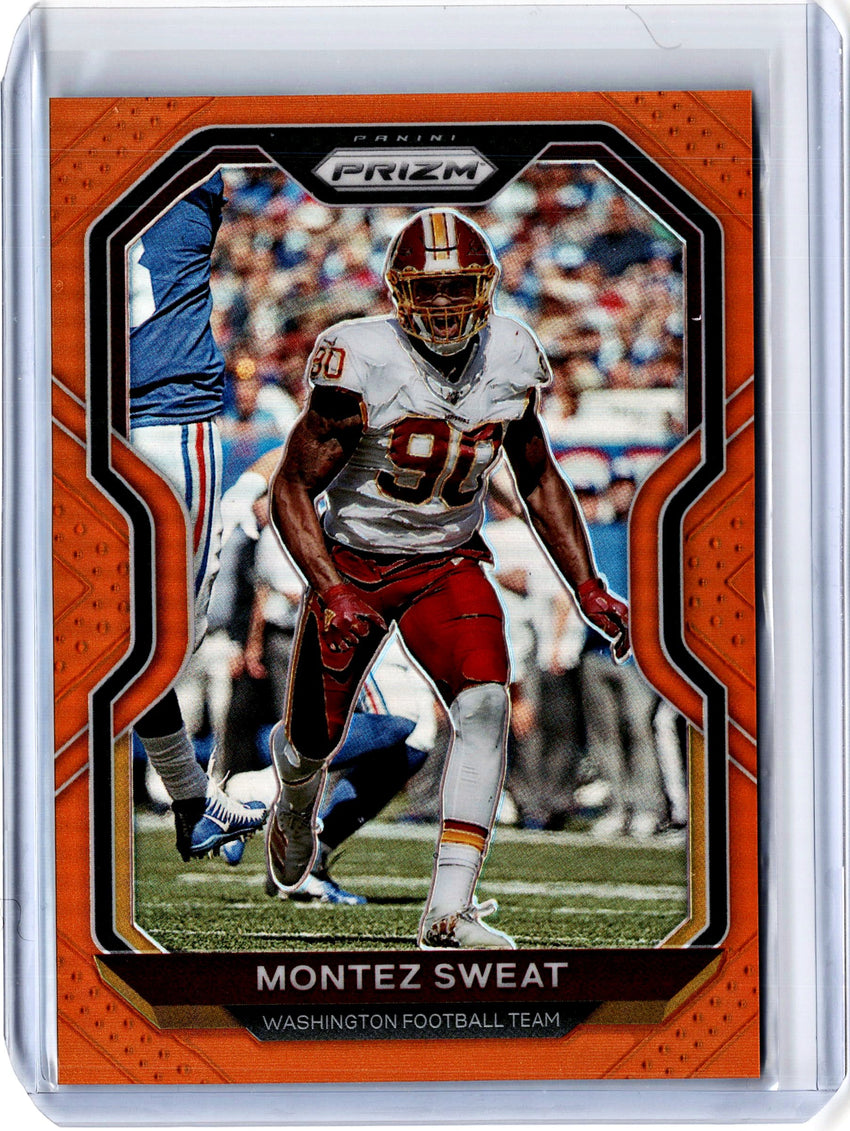 2020 Prizm Football MONTEZ SWEAT Orange Prizm 164/249-Cherry Collectables