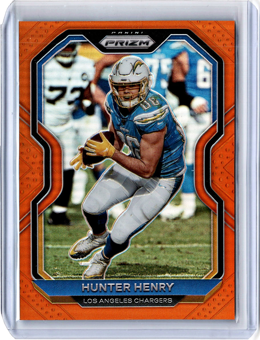 2020 Prizm Football HUNTER HENRY Orange Prizm 188/249-Cherry Collectables