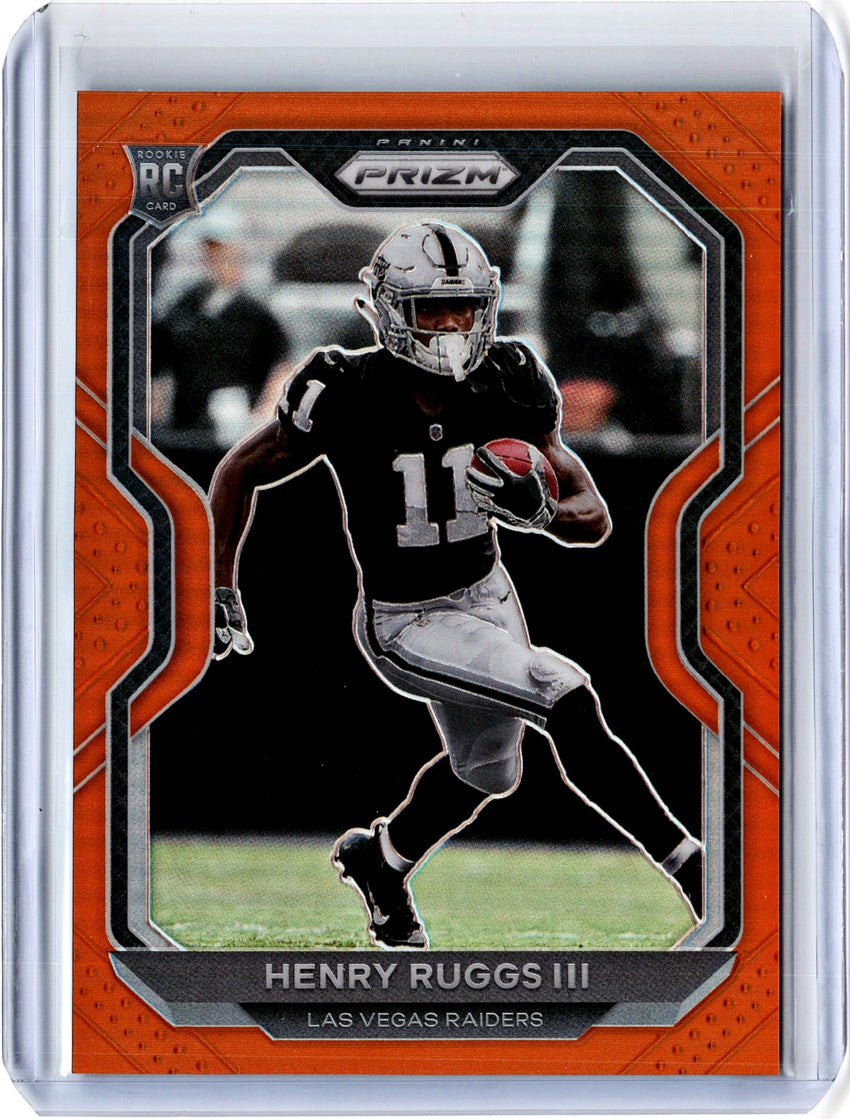 2020 Prizm Football HENRY RUGGS III Orange Rookie Prizm 93/249-Cherry Collectables