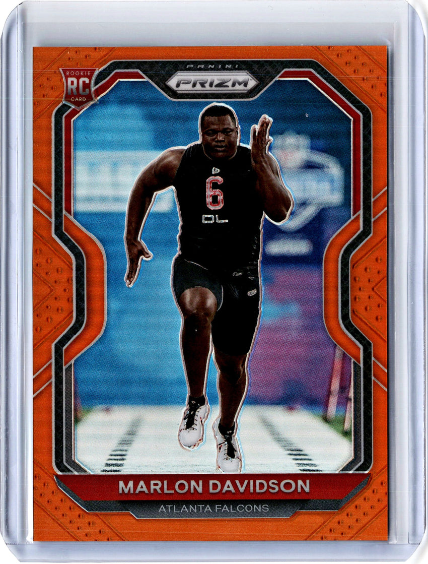 2020 Prizm Football MARLON DAVIDSON Orange Rookie Prizm 152/249-Cherry Collectables