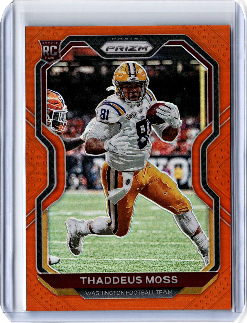 2020 Prizm Football THADDEUS MOSS Orange Rookie Prizm 43/249-Cherry Collectables